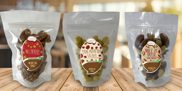Frutos y semillas empacados